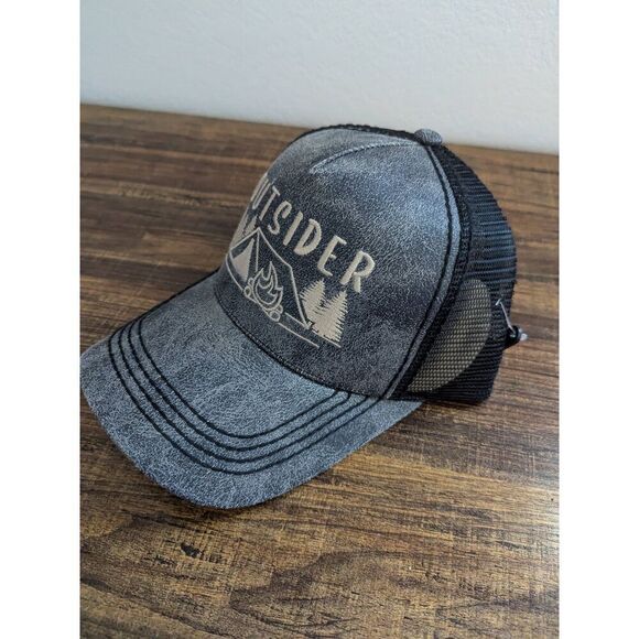 2/$30 Ladies Dark Grey Outsider Baseball Hat - Picture 3 of 6
